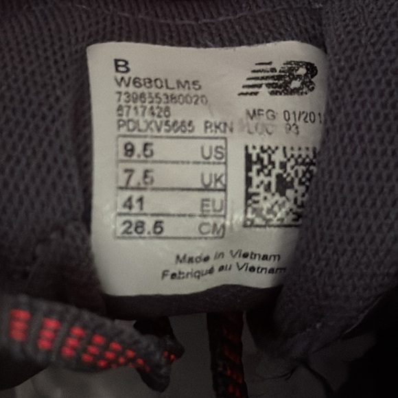 New Balance 680v5 Women's Clear Sky Running Shoes Size 9.5 - Picture 8 of 12